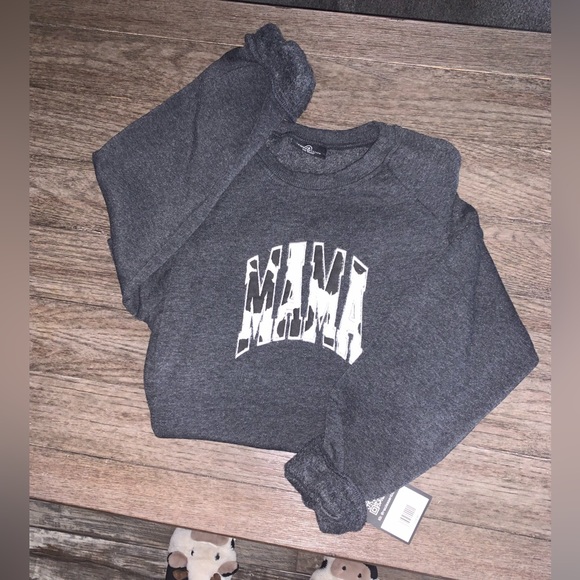 Cow print mama crewneck - Picture 2 of 5